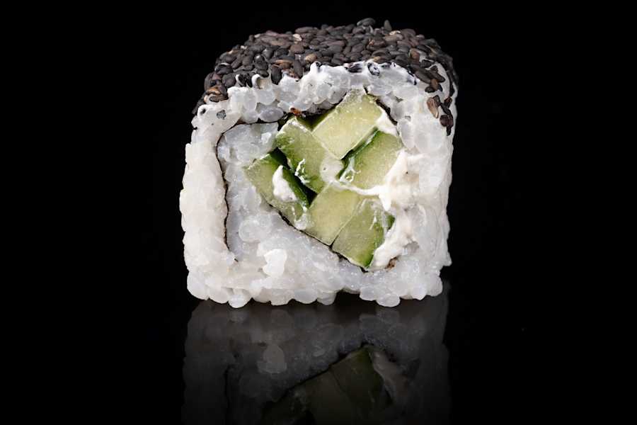 California Cucumber Cream Roll
